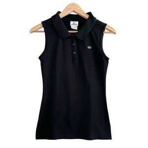 NOT FOR SALE Lacoste Black Sleeveless Polo Shirt